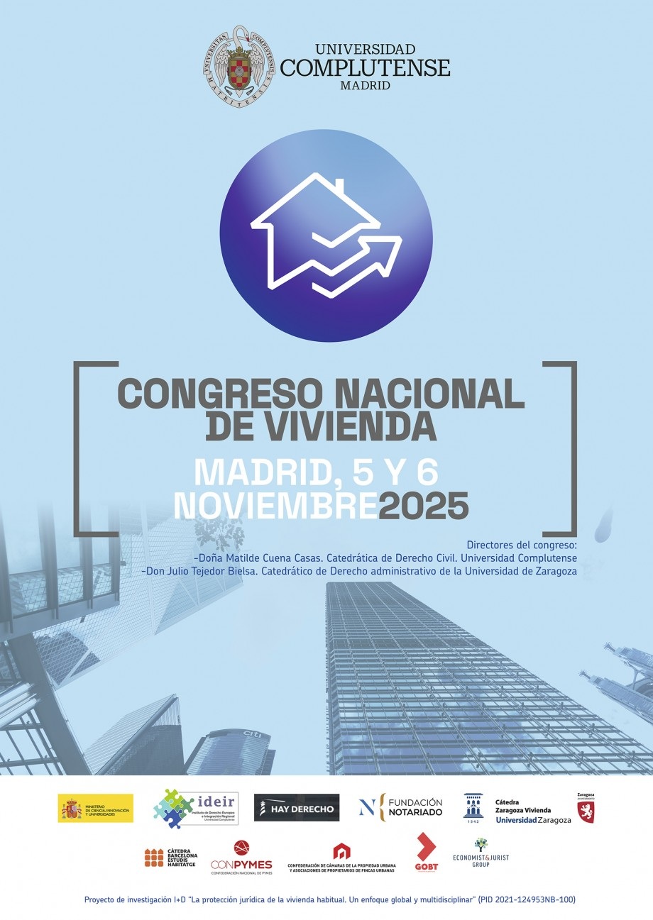 Congreso Nacional de Vivienda (5-6 noviembre, Salón de Grados) 